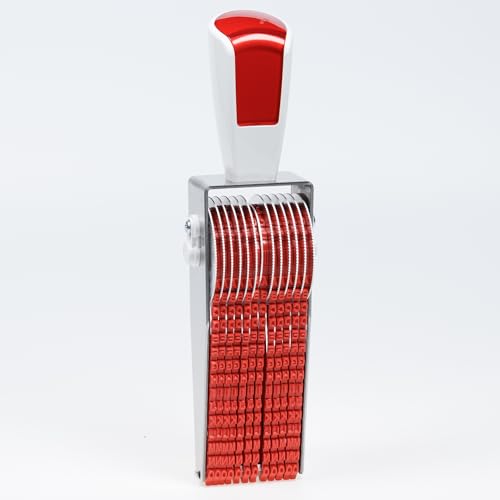 BS-5H40W34L Custom Rotating Rubber Stamp, Fully Customizable, Impression Height 0.15-0.20 inch (3.75-5mm), Impression Width 1.19-1.57 inch (30-40mm), 33-34 Rows, Made in Japan