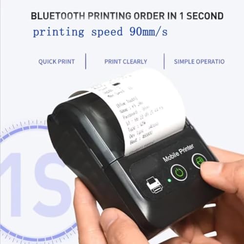 GZGYNADAST is NOT Compatible with iPhone iOS/IPAD/MAC,ONLY FIT Android/Windows,Bluetooth Thermal Receipt Printer 58mm,Wireless Portable mini Pocket Invoice Bill Ticket pos Printer for Small Business