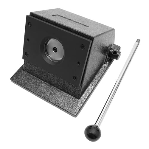 Punch Die Cutter, 1.46"/37mm Diameter Button Maker, 1.9"/48.5mm Diameter Circle Cutter, Badge Medal Label Cutting Machine, Sharp Steel Blade & Lever Handle Round Cutting Tool for A4 Paper, Card Stock