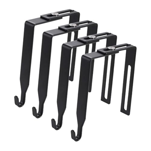 Cubicle Hooks 30Pcs Universal Iron Adjustable Cubicle Hook, Black Flexible Cubicle Wall Hooks,Clothes Storage Hangers for Hanging