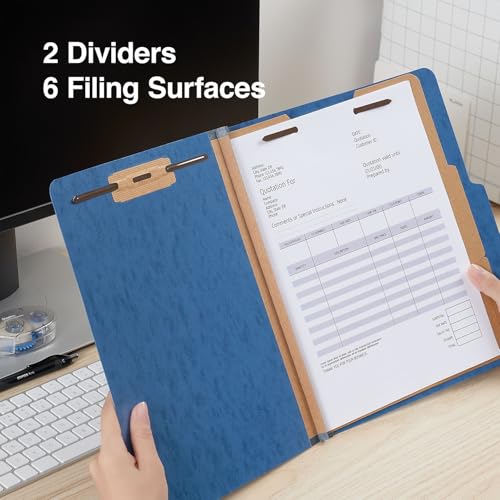Staples Moisture-Resistant Classification Folder, Letter, 2 Div