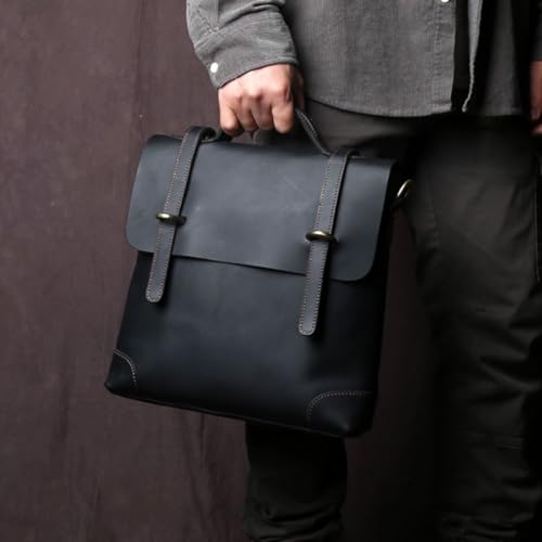 STBTOO Casual Daypacks Handbags Briefcases Men's Genuine Leather Shoulder Bags Messenger Bags Laptop Bags Luggage Bags(2)