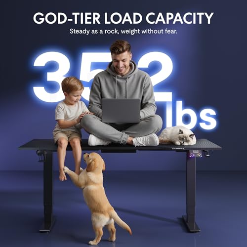 FLEXISPOT E6G CyberX 63" RGB LED Electric Spacious Gaming Standing Desk