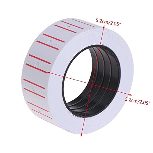 YMGSCC 10 Roll White Self Adhesive Price Label Sticker Office Supplies
