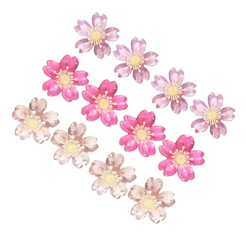 Pins 30 Pcs Pins Resin Thumbtacks Decorative Cherry Blossom Tacks Flat Head for Cork Board Crafts Bulletin Supplies forBulletin Board, Maps, Posters