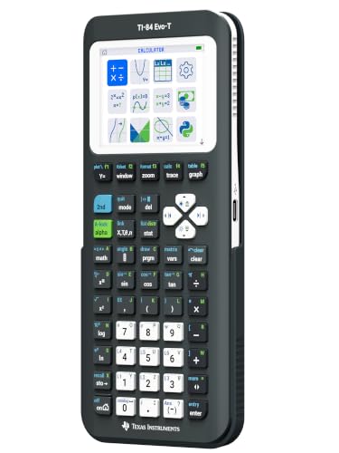 Texas Instruments TI-84 Evo-T Graphics Calculator, Black, Model 2026
