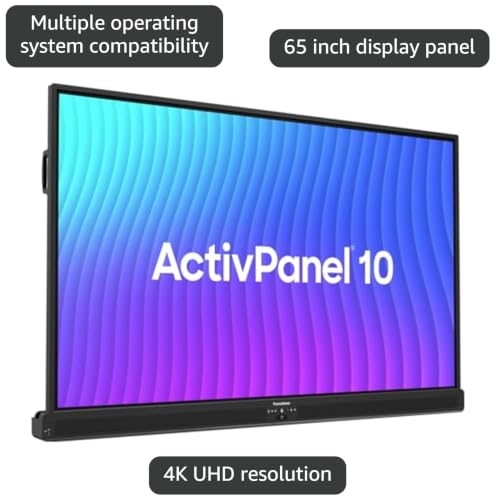 Promethean ActivPanel 10 75" High Specification Digital Whiteboard for Office or Classroom, 4K UHD, OS Flexible Device, Panel, 3 Year Onsite Support