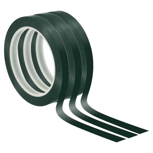 Anenog White Board Tape 20pcs 2/5/12mm Art Whiteboard Tape Marking PET Self-Adhesive Thin Dry Erase Graphic Chart 66M for Office(Green,66M_20PCS_12MM)