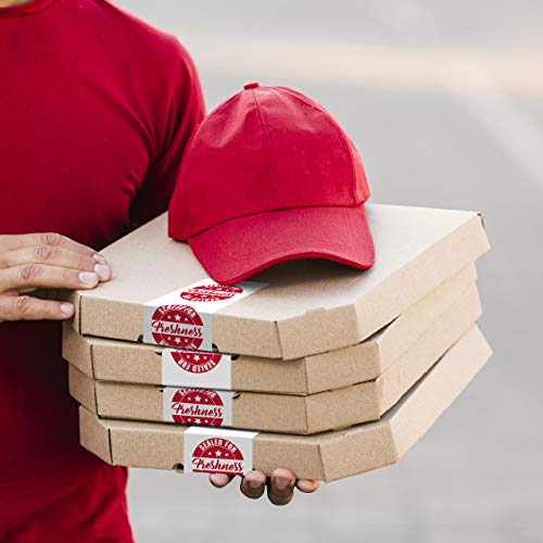 Food Delivery Tamper Evident Sealed for Freshness Labels - 500 Adhesive Stickers for Safe Food delivery (Circles 12 Pack)