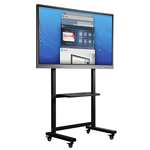 Soulaca 55 inches Touchscreen Electronic Interactive Whiteboard Presentation for Business Office WiFi Screen Mirroring with Rolling Stand