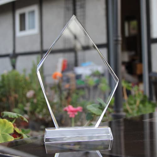JKK SALE Personalized Crystal Appreciation Gift Plaque, Employee Award,Retirement Appreciation,Unique Retirement Gift for Manager,Staff, Custom Retirement Award with Engraving (8 1/2 Inches)