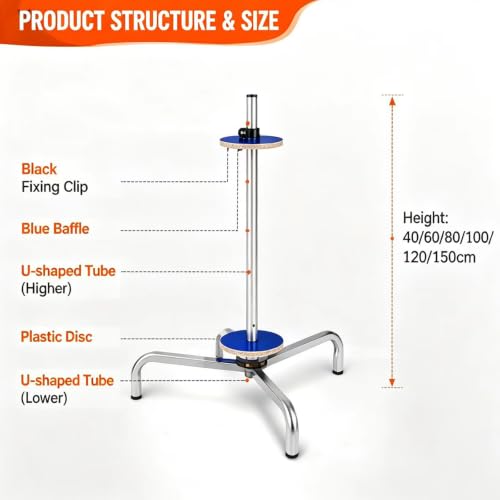 YZHYY Heavy Duty Bubble Wrap Dispenser, Manual Standing Wrapping Roll Stand