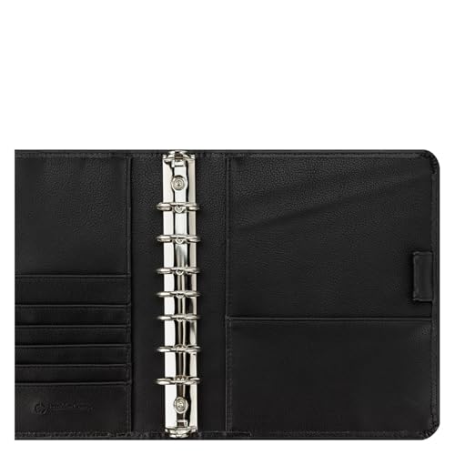 FranklinCovey - Franklin Ring-Bound Binder for FranklinCovey Planners | Leather Open Binder (Classic, Black)