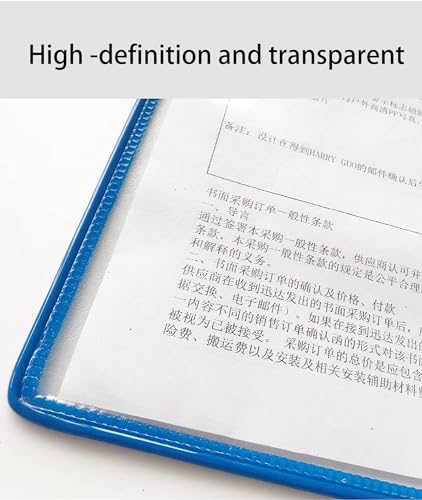 Wall Mounted Document Holder, Wall-Mounted Poster Flip Book Display,A3 Wall Hanging Units Flip Folder with Magnetic Base,5 Pages File Organizer for Workshop Exhibition Offices(Color:Green)
