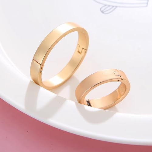Binder Rings, Metal Binder Rings, 20 PCS Small Card, Book for Office School, Home, Gold(2.5cm)