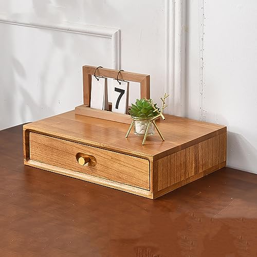 ntumLeap Solid Wood Storage Box,Multi-Layer File,Stylish Desk Accessory for Home & Office,Document Holder,Ideal for Workspace Nization,