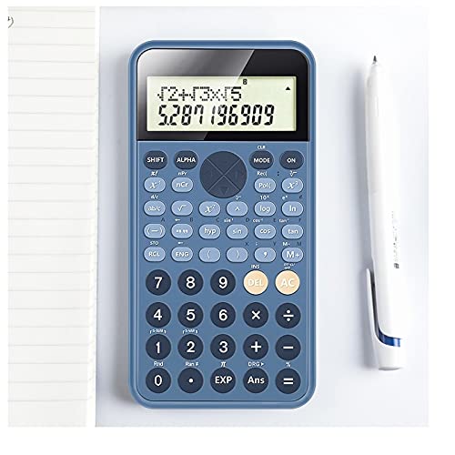 Calculator New Science Function Big Large Screen Calculator 240 Functions Solar and Battery Two Ways Power Fraction Hyperbolic for Students(E)