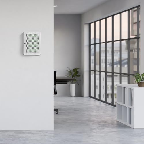Barska 40-Position Key Cabinet Lock Box with Key Lock – See-Through Door, Numbered Hooks, Green Tags, Wall Mount Steel Organizer for Home, Office, or Property Management