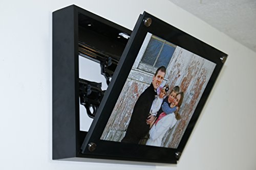 Concealable and Lockable Quick Access Wall Safe, Hidden Gun Safe