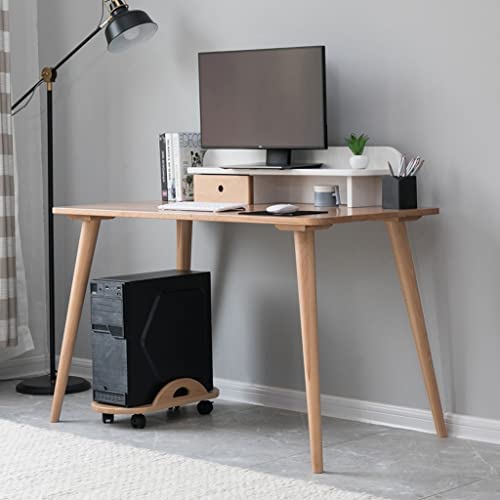 Computer Tower Stand Printer Table CPU Rolling Stand, Computer Host Stand with Wheels Under Home Office Desk, Home Computer Tower Stand, Computer Tower Cart CPU Stand Cart Computer Stand for Desktop T
