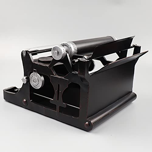 Retro Vintage Typewriter Model, Nostalgic Typewriter Model Retro Wrought Iron Desktop Decoration, for Home, Office, Bar Decoration 31 * 31 * 19CM