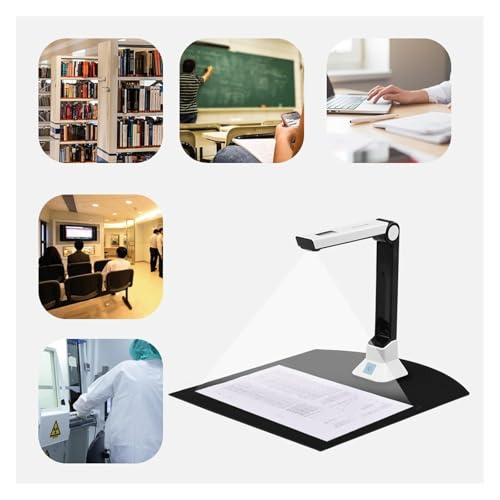 Document Camera, HD Document Scanner, Book Portable Camera A4 Paper, Improve Efficiency for Live Demo, Distance
