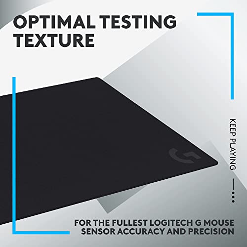 Logitech G640 Large Cloth Gaming Mouse Pad (600x460x3) - Black