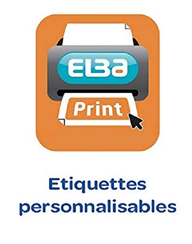 L'Oblique AZ Hanging Folders Pack of 10 Polypropylene for Ultimate Cabinet 50 Blue