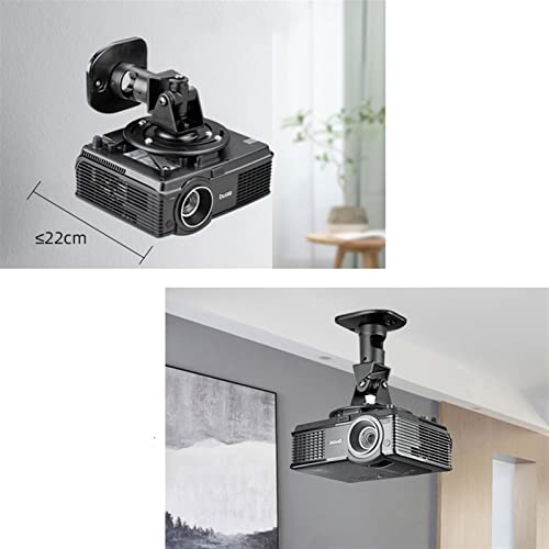 Projector Bracket Projector Shelf Home Heavy-duty Wall-mounted Projector Rack Office Living Room Conference Room Universal Ceiling Projector Stand can be Adjusted Freely Pprojector Mount ( Color : Bra