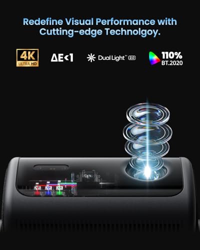 Dangbei MP1 MAX Triple Laser Projector 4K - 3100 ISO Lumens, 110% BT.2020, Google TV with Netflix Officially, 300'' Display, 2x12W Dolby Audio DTS:X, HDR10+, Blu-ray 3D