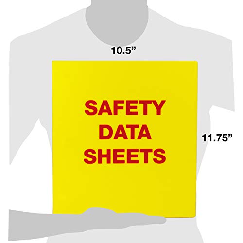 UniKeep SDS Binder with Metal Rings - Binder is a Fully Enclosed Case to Store SDS Sheets - 1.5'' Spine. Includes 20 Page Protectors