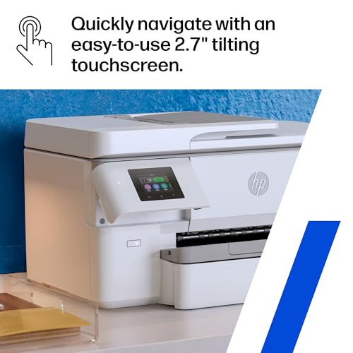 HP OfficeJet Pro 9720 Wide-Format Wireless All-in-One Color Inkjet Printer, Print, scan, Copy, fax up to 11x17, ADF, Duplex Printing Best-for-Office, 3 Month Trial of Instant Ink Included (C2XF9A)