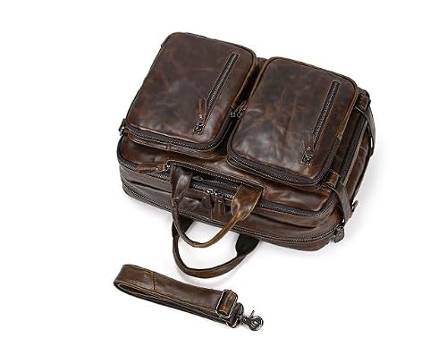 DDYYDS Men's Briefcase Multi Purpose Backpack Business Handbag Commuting Laptop Shoulder Bag