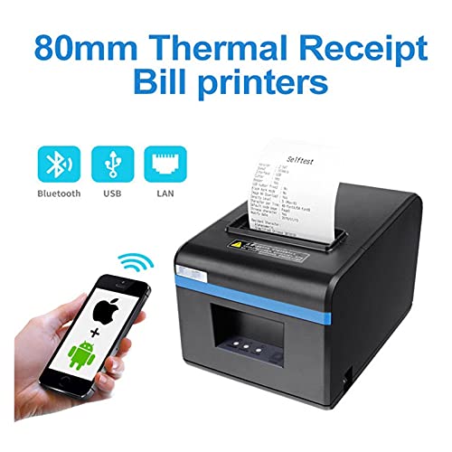 BGVGFBNJ 80mm Thermal Receipt Printers POS Ticket Printer with Auto Cutter for Kitchen USB/Ethernet Support Cash Drawer ESC/POS(USB and WiFi)