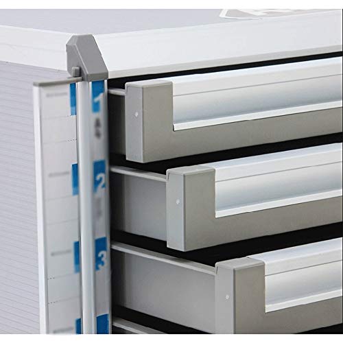 YUQKAI File Manager- Desktop File Cabinet Multi-Layer Drawer Storage Box Password Lockable Data Cabinet Office Supplies Tidy Desk Organiser