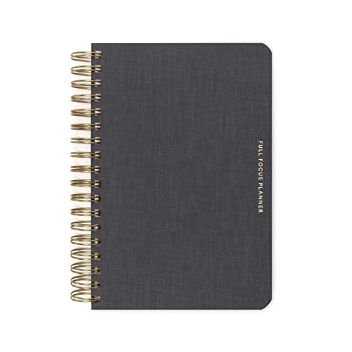 Full Focus Linen Coil Planner by Michael Hyatt - The #1 Daily Planner to Set Annual Goals, Increase Focus, Eliminate Overwhelm, and Achieve Your Biggest Goals - Hardcover