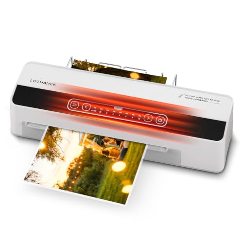6 Roller 13" Professional Laminator Machine, 10Mil Laminating Machine