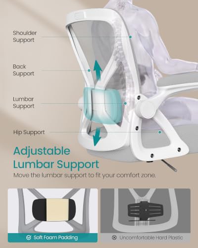 SONGMICS Drafting Chair, Ergonomic Tall Office Chair for Standing Desk