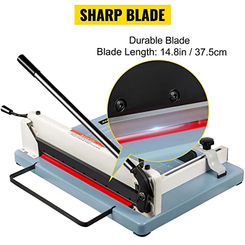 UHRLGHS 12/17 Inch Manual Paper Cutter Guillotine Trimmer Heavy Duty 300-500 Sheets Shredder for Factory School Office Accessories,12 Inch 300 Sheets