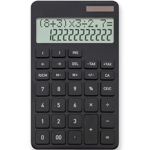 Calculator, Formula Display Calculator, Supports () Calculations, Black, C1258BK (Black)