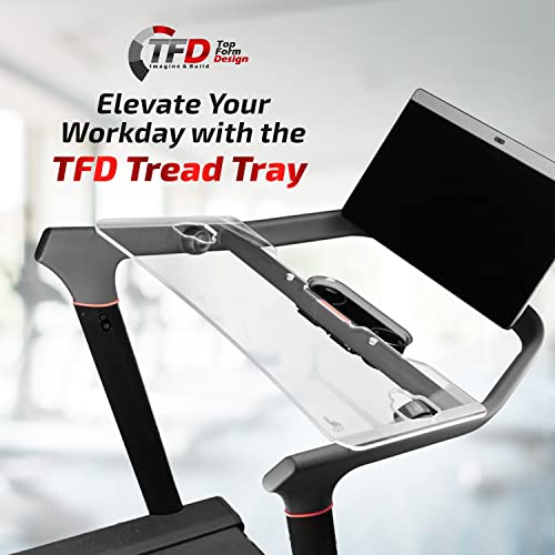 TFD Tread Tray 2.0 for Peloton Tread, Clear, Made in USA