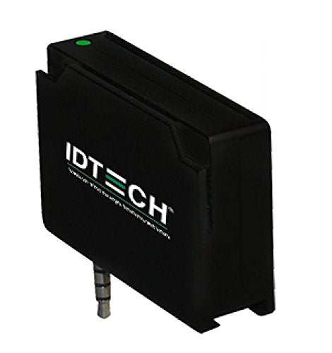 ID Technologies IDMR-AJ80133 UniPay Mobile Audio Jack MagStripe and Smart Card Reader, Micro-USB Port, Black