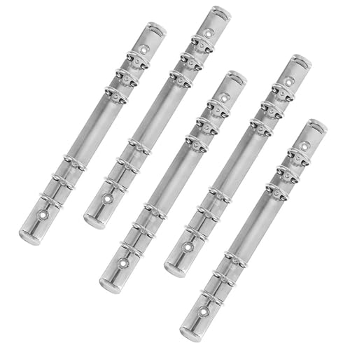 A5 ring binder Ring Binder Mechanism 5 Pack Stainless Steel Loose Leaf Book Clip Planner Office Accessories