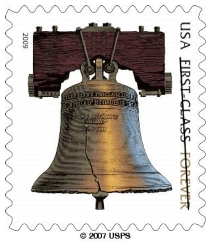USPS Forever Stamps Liberty Bell 100 Stamps (5 Books of 20)