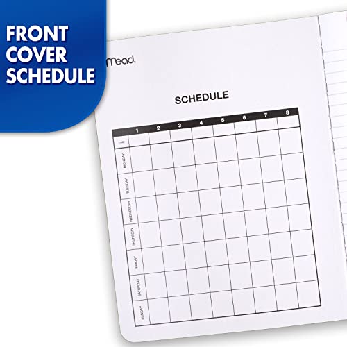 Mead Composition Notebook, 12 Pack, College Ruled Paper, 7-1/2" x 9-3/4", 100 Sheets per Comp Book, Black Marble (72938)
