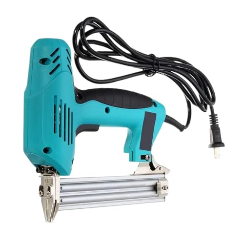 Oil-Free Pneumatic Staple Gun Heavy-Duty Stapler 220V 2000W Electric Straight Nail Gun 10-30mm High Power Heavy-Duty Woodworking Tool Electrical Staple Gun