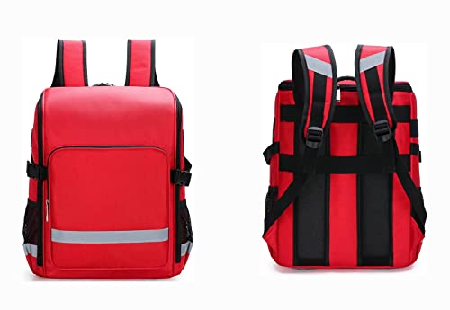 YUSIWOAL Portable First Aid Kit Bag, Emergency Survival Bag Medicine Storage Bag, for Home, Office, Camping, Workplace, Car and Travel (Color : Red)