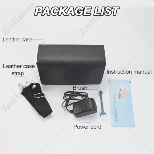 ZenHailure Banknote Counter Counterfeit Detector,Cash Counting Machine,Money Cash Currency Machine Counts 999 Banknotes per Minute,Batch Counting,Counterfeit Detection for Shops