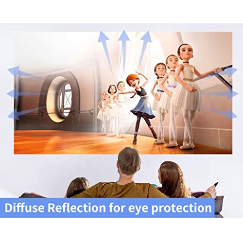 XJPWZER Home Projector Video Movie Beamer System Full 1080P Native Resolution Theater