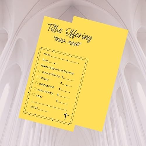 Tithe Envelope | Church Cash Envelope | 3.5 x 6.5 (1000)